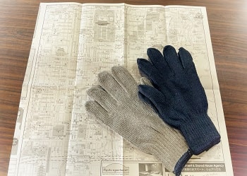 Kyoto map and cotton glove img